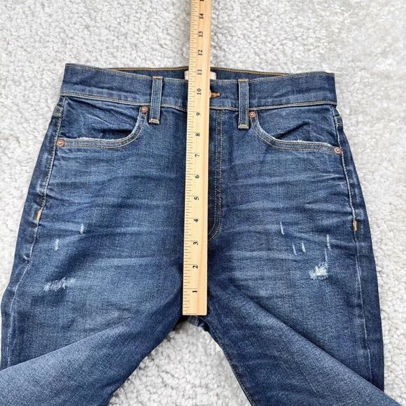 Alice + Oliva Beautiful High Rise Crop Bell Jean Born To Run Distress - Picture 11 of 13